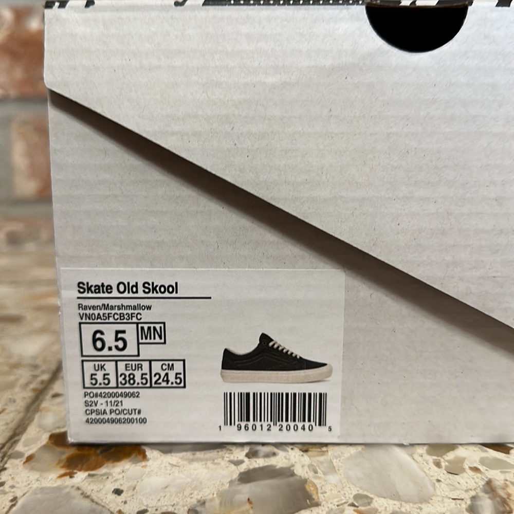 Vans Skate Old Skool Raven Marshmallow pop Cush - Picture 10 of 10